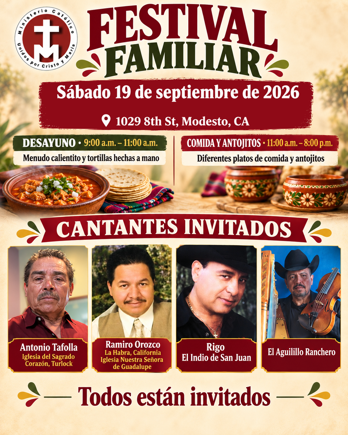Flyer oficial de Festival Familiar